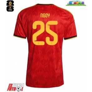 Bélgica Nathan Ngoy #25 Primera Equipación Mundial 2026 Manga Corta